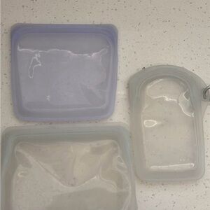 Stashed bags Transparent Silicone Food Storage Bag